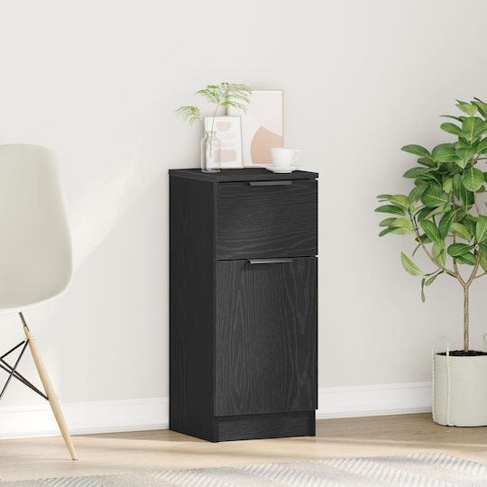 Living Room Cabinet Made of Black Oak Wood 30x30x70cm