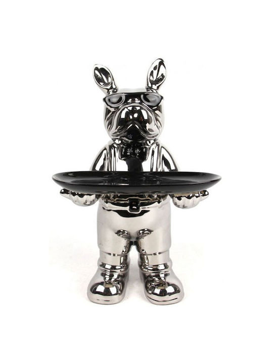 Decorative Ceramic Dog 18.5x18x30cm Inart 3-70-002-1111 Inart