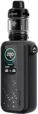 Voopoo Vinci Spark 220 & Uforce X Box Mod Kit 5.5ml με Ενσωματωμένη Μπαταρία Midnight Black