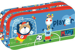 Must Team Pencil Case Barrel with 2 Compartments