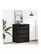 Schublade Büro aus MDF Black 60x41x76cm