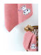 Palamaiki Set of baby towels 2pcs Kitten Pink Weight 380gr/m²