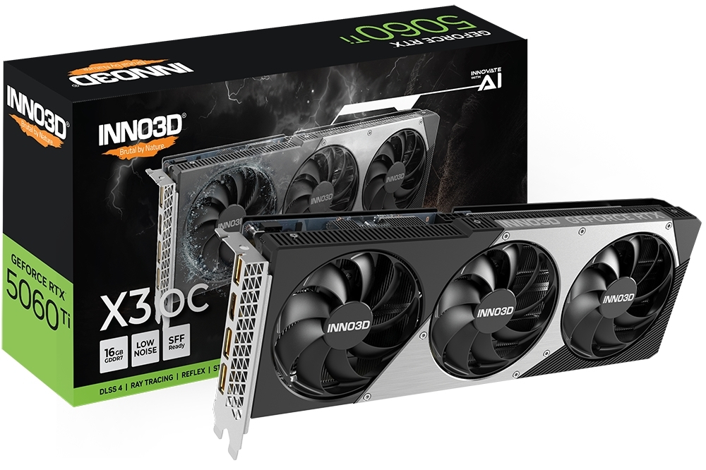 Inno 3D GeForce RTX 5060 Ti 16GB GDDR7 X3 OC Κάρτα Γραφικών
