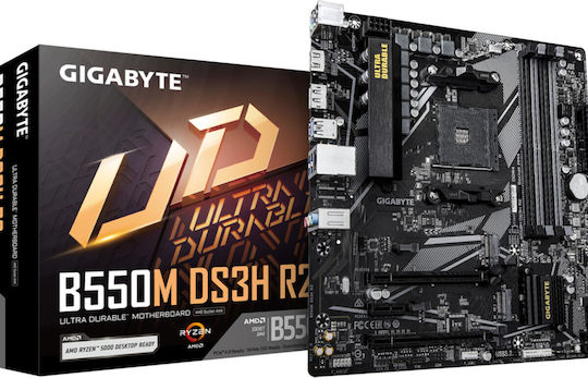 Gigabyte B550M DS3H R2 Motherboard Micro ATX με AMD AM4 Socket