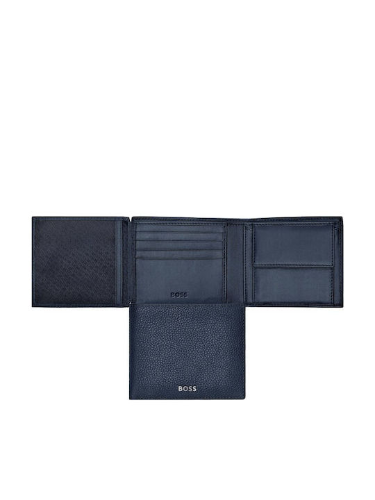 Boss Leder Herren Geldbörse Klassisch Blau
