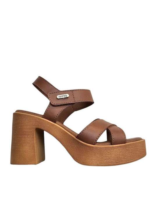 Harris Leather Sandals Tabac Brown