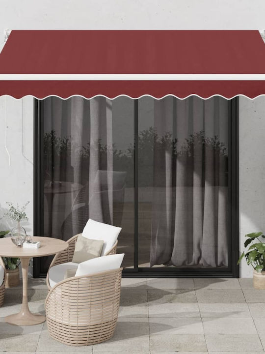 vidaXL Zelt Terrasse Burgundisch 3x2.5m