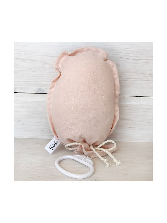 Musical Balloon Fabric Pillow Toy Salmon 15x23cm 1 Pc