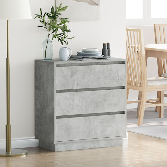 Συρταριέρα Креватокамарас Дървена Concrete Grey 71x34.5x75бр