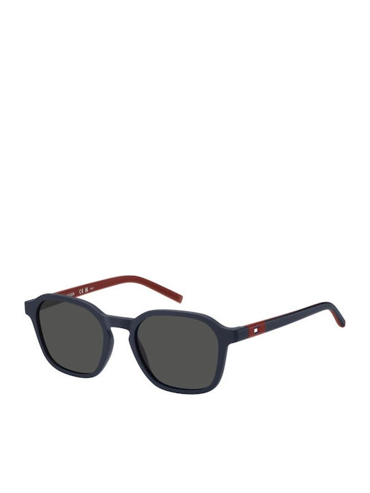 Tommy Hilfiger Unisex Sonnenbrillen mit Marineblau Horn umrandetem Rahmen und Gray Gläser TH2245/S PJP/IR