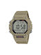 Casio Collection Ανδρικό Ρολόι Μπαταρίας με Μπεζ Καουτσούκ Λουράκι