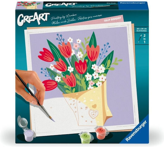 Ravensburger Creart Pictură pe Numere Adulți Buchet de Lalele