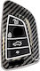 Husă Cheie Carbon Compatibilă cu Cheie Bmw X1 X2 X3 X5 X6 Seria 3 5 6 7 8 Seria F G Luvlu