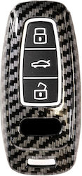 Carbon Key Cover Audi Key Compatible A6 C8 A7 A8 Q8 Q7 S-line Rs Allroad 2017-2021 Luvlu