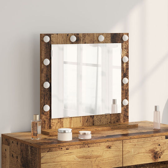 "vidaXL Vanity Mirror Old Wood Glass 60 x 55 x 18 cm"