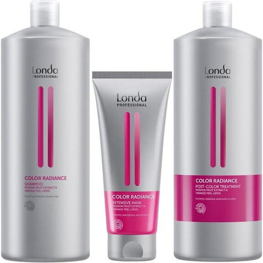 Londa Color Radiance Set Shampoo 1000 ml + Behandlung 1000 ml + Maske 200 ml