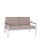 Safin Two-Seater Couch White-beige 140x70x77cm