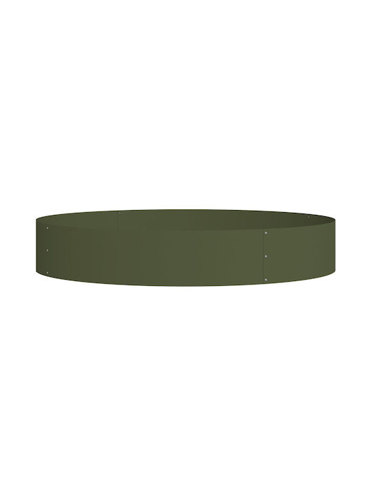 vidaXL Саксия Метал Olive 120x120см.