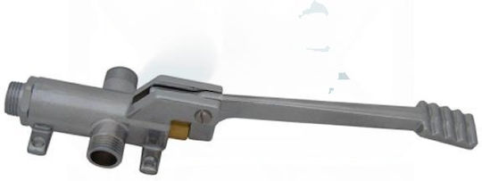 Foot Valve No.485 Single Simple 1/2 Floor Wall Chrome 7 Lt Min Tremolada