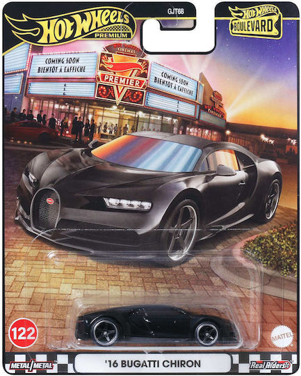 Hot Wheels Премиум Количка Boulevard '16 Bugatti Chiron 1:64 за 3+ Години
