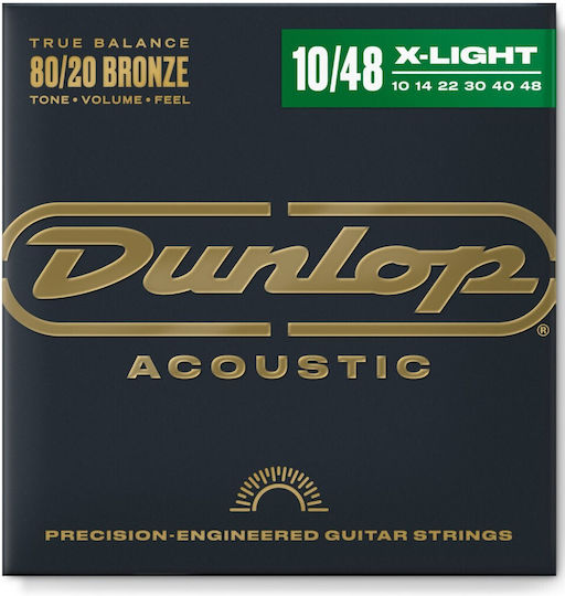 Комплект струни за акустична китара Dunlop Dab1048 Bronze