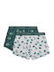 Ysabel Mora Set of Kids' Boxers Green-grey 2pcs