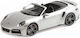 1/18 Porsche 911 992 Turbo S Cabriolet 2020 Silver Sealed Body