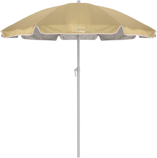 Estia Save the Aegean Folding Beach Umbrella Diameter 1.8m with UV Protection Daze