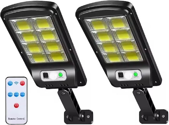 Jortan Set 2 Lămpi Solare Stradal cu Senzor de Mișcare și Telecomandă IP67 36bucx11bucx4buccm