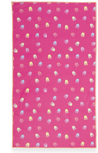 Παιδικη Πετσετα Θαλασσης Jelly Team 70x120 Φούξια Nef-nef Homeware