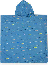 Παιδικο Ποντσο Fish Team 65x65 Μπλέ Nef-nef Homeware