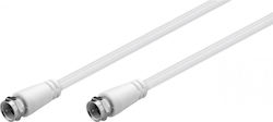 Goobay Καλώδιο Δορυφορικής F-Connector male - F-Connector male 2m (58816)