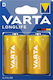 Varta Longlife Alkaline Batterien D 1.5V 2Stück