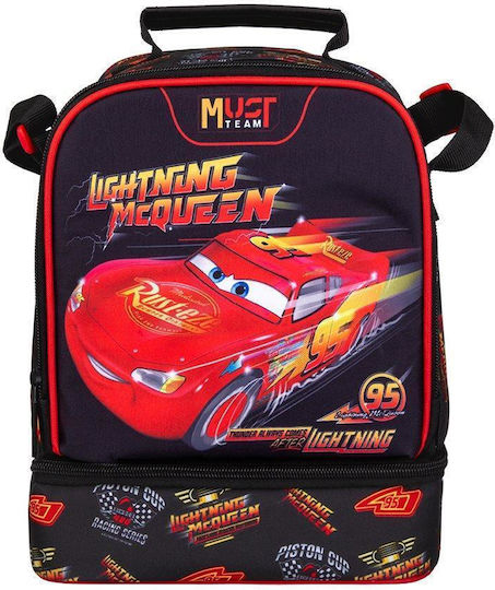 Cars Lightning Mcqueen Σχολικό Ισοθερμικό Τσαντάκι Φαγητού Ώμου 7lt Πολύχρωμο Disney Cars 22x16x28cm