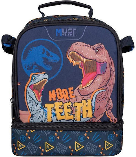 Jurassic World School Insulated Shoulder Lunch Bag 7lt Blue