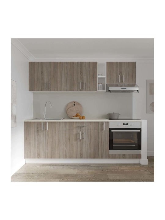 Jolly Floor Cabinet with Countertop Dark Sonoma...