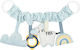 Kikka Boo Chain for Stroller with Mirror Stripy Friends for 0++ Months