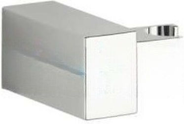 Italian Shower Holder Stich Mixer Chrome Plastic ABS Square Rotating