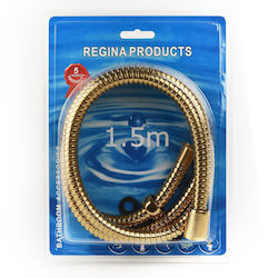 Gold Shower Hose 1.50m Blister Regina