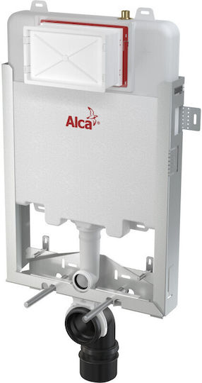 Alcaplast Wall Mounted Plastic Low Pressure Rectangular Toilet Flush Tank