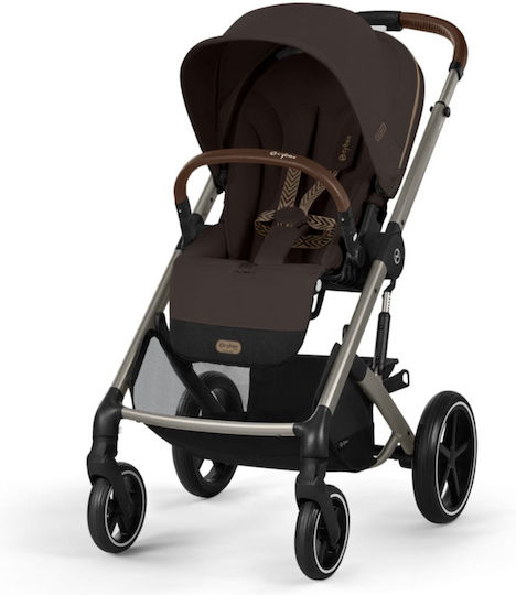 Cybex Balios S LUX Adjustable Baby Stroller Suitable for Newborn Chocolate Brown / Taupe Frame 11.7kg