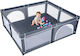 Costway Zaun aus Stoff Gray