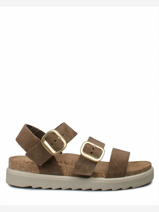 Yokono Women's Flat Sandals in Brown Color