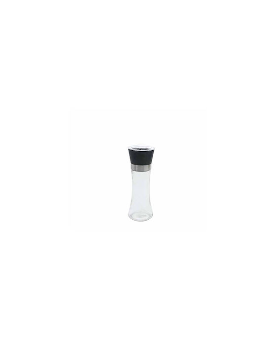 Vivliopoleion tis Estias Manual Set Spice Mills made of Glass in Black Color 19cm 1pcs