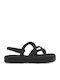 Γυναικεία Σανδάλια Flatforms Μαύρα