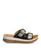 Women's Flat Sandals Anatomic in Black Color