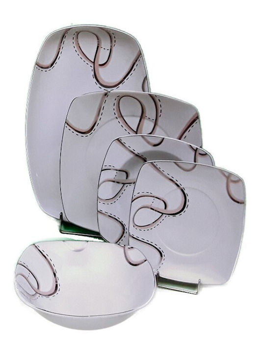 Galifas White Porcelain Dinnerware Set 20pcs