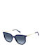Polaroid Women's Sunglasses with Blue Frame and Blue Gradient Polarized Lens