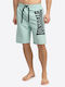 Radmoor Men's Swimwear Shorts Aqua/Black with Prints