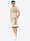 Clennell Men's Swimwear Shorts Sand/Black with Patterns